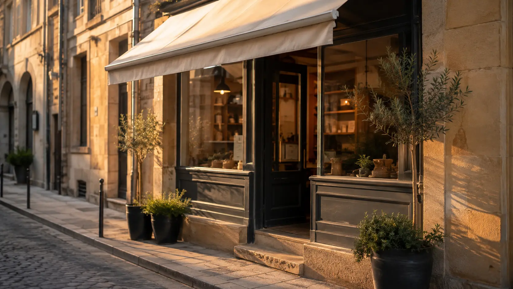 Devanture d'artisan à Metz, visible en ligne grâce à sa fiche d'établissement Google