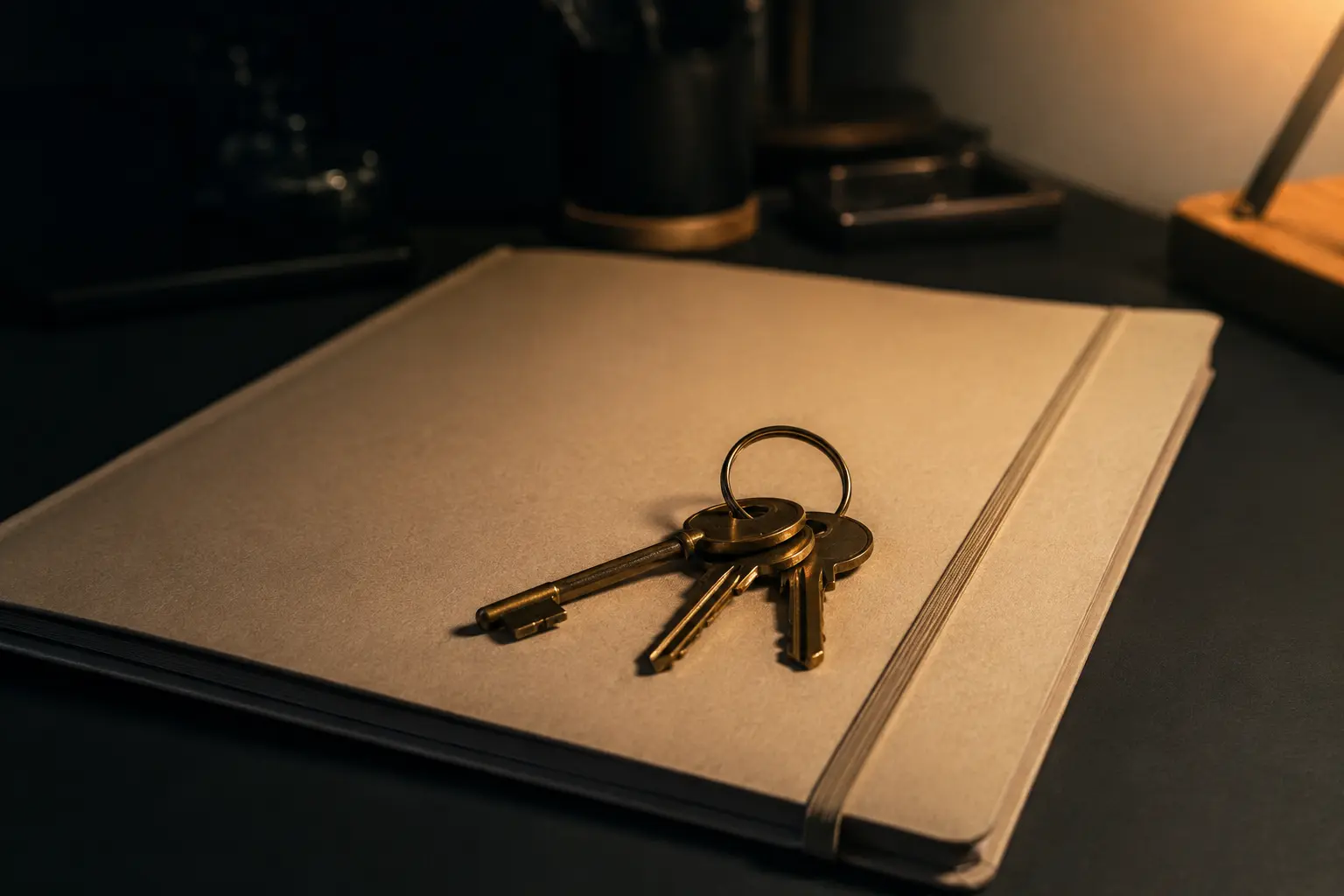 Trousseau de clés posé sur un contrat, symbole de la propriété de son site internet
